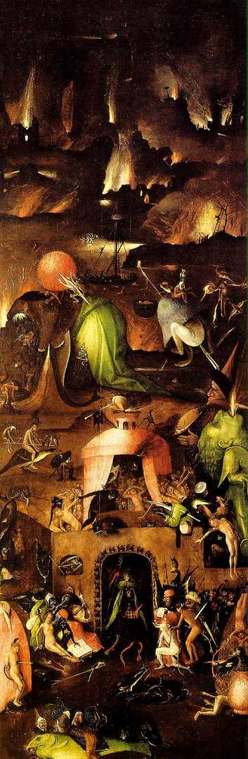 last judgement, right wing of the triptych