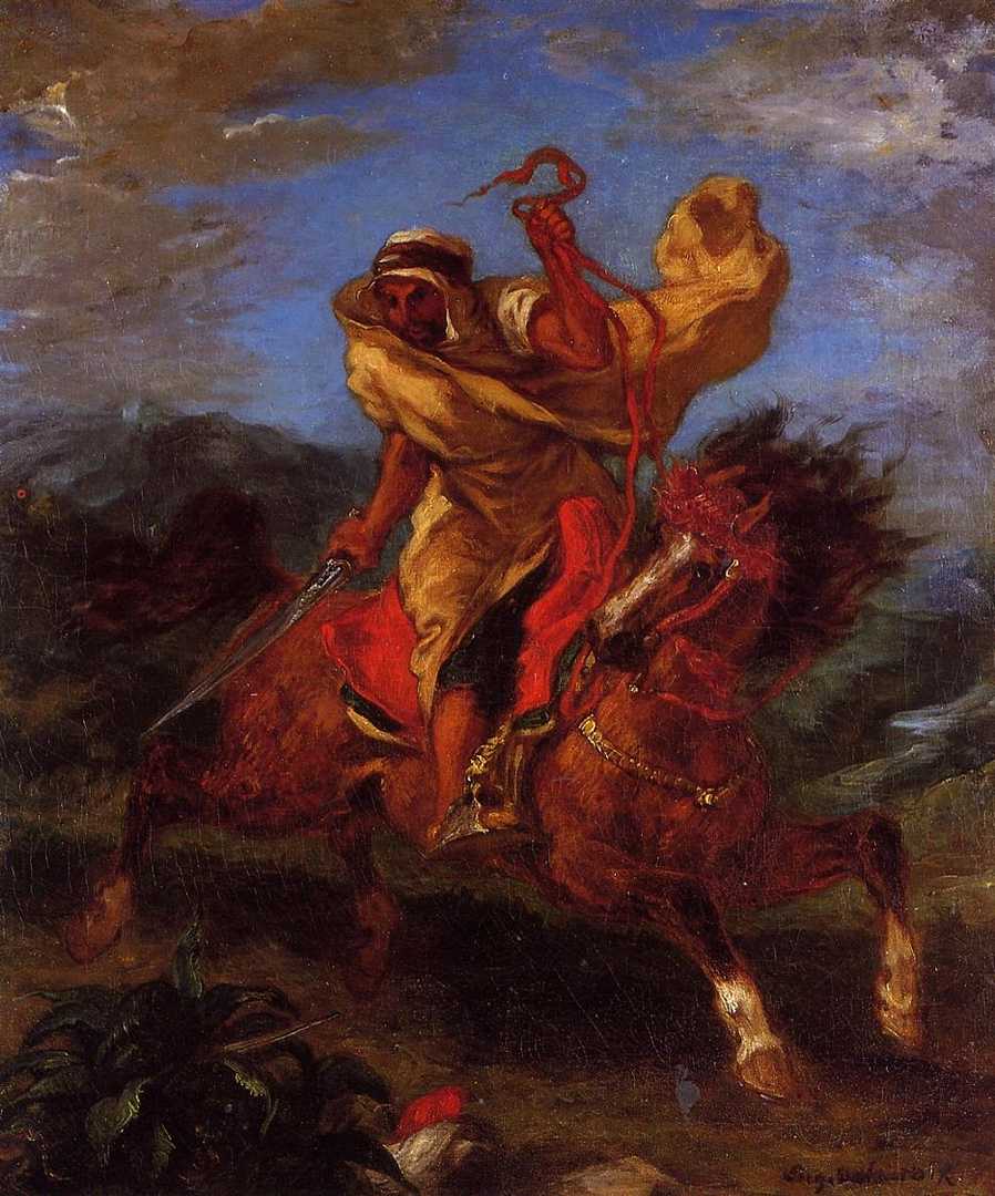 an arab horseman at the gallo 歐仁·德拉克洛瓦 (delacroix